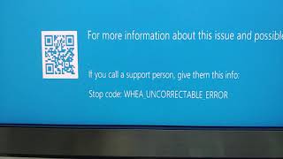 WHEAUNCORRECTABLEERROR Blue Screen Windows 10 [upl. by Karola]