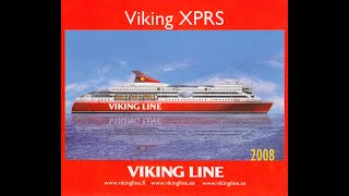 Viking Line XPRS departs from the port of Helsinki passing between the islands dronevideo [upl. by Solrak]