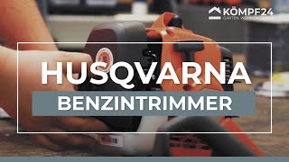 Husqvarna Benzintrimmer 122C Kaltstart Warmstart und Fadenwechsel vom Profi erklärt [upl. by Dlonyer972]