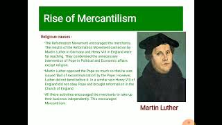 Causes of the rise of Mercantilism [upl. by Thomajan]