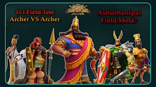 Ashurbanipal 1v1 Test VS Archer  Rise of Kingdoms [upl. by Nylidnarb]