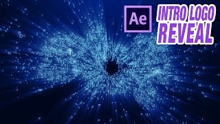 Intro Digital Logo Reveal con texto  After Effects [upl. by Eneiluj]