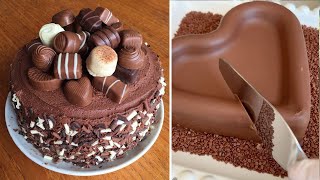 Tasty Chocolate Cake Recipes for Weekend  How To Make Chocolate Cake  Perfect Cake Decorating [upl. by Adriaens]