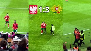 Completely Crazy Scenes At Warsaw Stadium As Ronaldo Scores Against Poland in Uefa Nations League [upl. by Edylc]