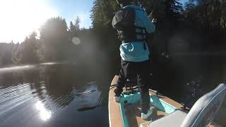 fishing north of 10mile lake Oregon for coho salmon  on solo skiff [upl. by Schoof679]