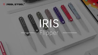 Real Steel IRIS Flipper Knife Review Compact Robust and Elegant EDC [upl. by Vasos]