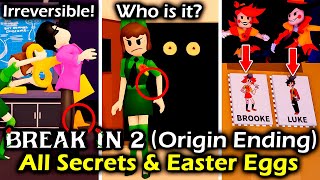 Break In 2 Origin Ending  All Secrets amp Easter Eggs  All Memories  Roblox Showcase [upl. by Minnaminnie]