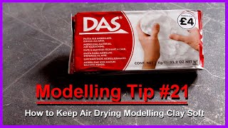 Modelling Tip 21 How to Keep Air Drying Modelling Clay Soft [upl. by Eseret636]