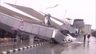 New Delhi airport roof collapses after heavy rain  REUTERS [upl. by Einhorn]