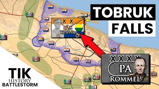 The Fall of Tobruk 1942  BATTLESTORM Documentary [upl. by Drofwarc988]