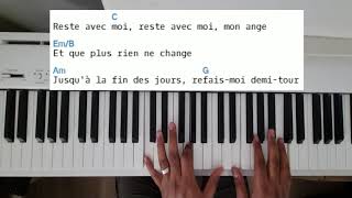 TUTO Refrain quotReste avec moiquot Francis lalanne [upl. by Ahsiral]