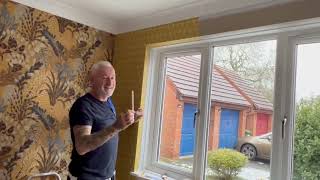 How To Keep Wallpaper Level Above The Top Of A Window [upl. by Codel331]