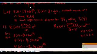 8 How to Use Lagrange Remainder Formula [upl. by Nossah]