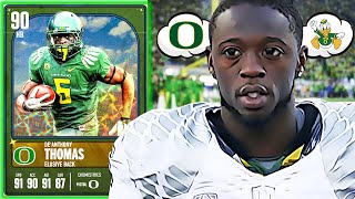 90 DEANTHONY THOMAS GAMEPLAY THE FASTEST CARD IN COLLEGE FOOTBALL 25 ULTIMATE TEAM [upl. by Bryan918]