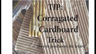 Tip Corragated Cardboard Trick [upl. by Chelsea]