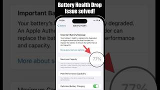 iPhone battery health decreasing fast  iPhone battery health dropping fast shorts [upl. by Rushing832]