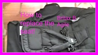 Britax B Agile stroller replacing the entire seat How to video [upl. by Ainot]