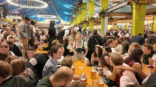 Oktoberfest Munich 2024 Mega Wiesn Night Walk 35 Minutes of Fun UHD 4K [upl. by Htidirem]