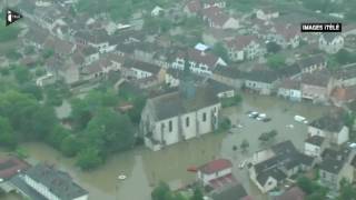 Images spectaculaires du Loiret sous les eaux [upl. by Aihtnis369]