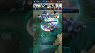 WANWAN VS CLINT 😁 MANIAC 🤣 mlbb mobilelegends mlbbwanwan mlbbmaniac mlbbshorts shorts [upl. by Ssyla]