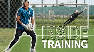 INSIDE TRAINING  ep1 ALLENAMENTO da PORTIERE guarda e impara da SOLO🧤 [upl. by Magill]