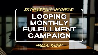 Build a Monthly Fulfillment Loop with Keap  Monkeypod Marketing [upl. by Finn310]