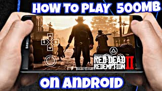 HOW TO PLAY RED DEAD REDEMPTION 2 GUN SHOWDOWN MOD ON ANDROID PPSSPP [upl. by Gussy]