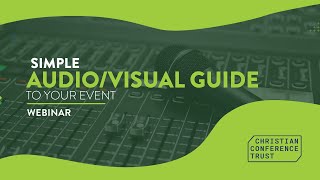 Simple AudioVisual Guide To Your Event [upl. by Lombardy]