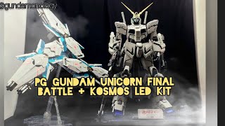 PG Gundam Unicorn Final Battle Daban  Kosmos LED kit assembly [upl. by Gypsie]