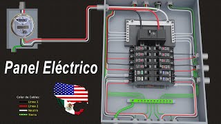 INSTALACION ELECTRICA RESIDENCIAL Centro de Carga  Panel Tablero Eléctrico México EEUU [upl. by Haelhsa]