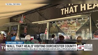 VIDEO Traveling Vietnam Veteran’s Memorial opens in Dorchester County [upl. by Bortman]