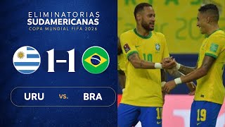 URUGUAY vs BRASIL 11  RESUMEN  ELIMINATORIAS SUDAMERICANAS [upl. by Gustavo635]