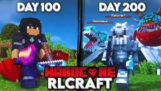 An Expert Survives 200 Days in HARDCORE RLCraft Heres What Happened [upl. by Klusek]