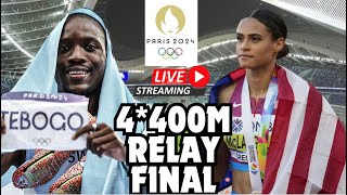 4400M RELAY FINAL LIVE Paris 2024 Olympics Watch Party [upl. by Josler]