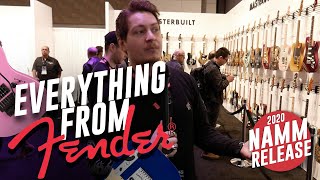 Everything NEW from Fender  FULL RANGE  NAMM 2020 [upl. by Celik]