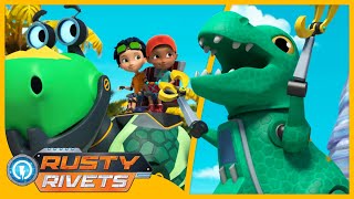 Rusty’s Dino for a Day  Rusty Rivets  Cartoons for Kids [upl. by Geminian]