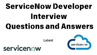 ServiceNow Developer interview questions and answers  Latest  ITSM  SNOW [upl. by Kevina433]