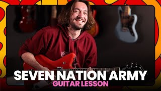 How To Play Seven Nation Army  White Stripes Guitar Lesson [upl. by Anahsek]