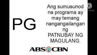 ABSCBN PG Program Advisory 2000 Filipino [upl. by Hedley]