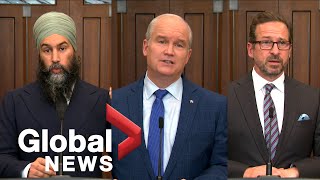 Throne Speech 2021 Opposition leaders critical of Trudeau governments proposed agenda [upl. by Elga]