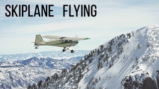 Ski plane Flying with Tom Simko from his mountain airstrip [upl. by Nathaniel528]