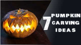 7 Easy Halloween Pumpkin Carving Ideas for Beginners  With Tutorials [upl. by Maribeth758]