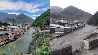 Floods Devastation in Bahrain Swat  Aerial View ​ [upl. by Teresa]