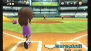 Wii Sports Multiplayer Lost Gameplay Wii Baseball [upl. by Gleason]