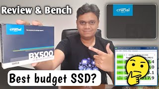 Best Budget SSD Crucial BX500 SATA Unboxing Long term Review amp Benchmark Hindi [upl. by Idoj]