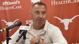 Steve Sarkisian postgame  Texas 20 Arkansas 10 [upl. by Pedroza]