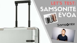 SAMSONITE EVOA SPINNER REVIEW  Best All Around Suitcase [upl. by Hoxsie31]