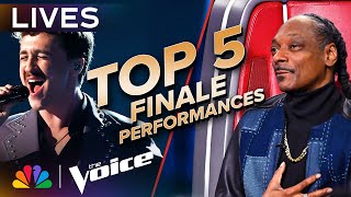 The Best Performances from the Top 5 Live Finale  The Voice  NBC [upl. by Enaffit]