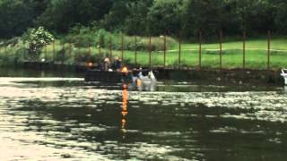 Two Alvis Stalwarts swimming at Wartime in the Vale 2015 [upl. by Bertie]