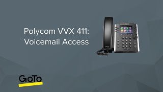 Polycom VVX 411 Voicemail Access [upl. by Ahsimaj]